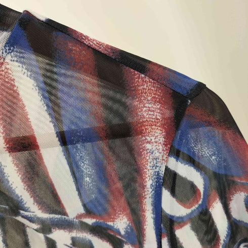 ヒューゴボス HUGO BOSS 総柄 シアートップス セカンドスキン サムホール レディース JPN:M