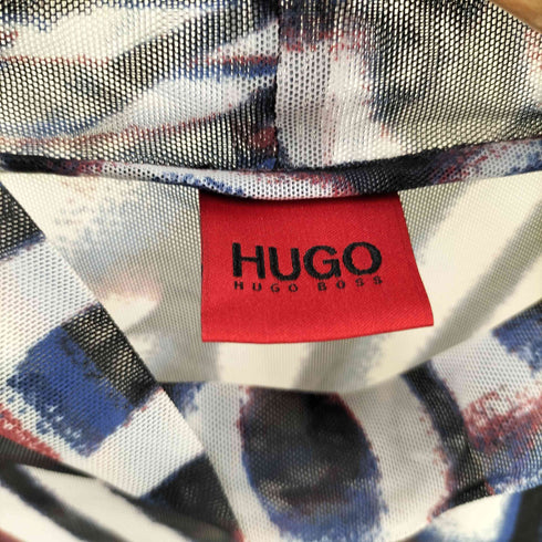 ヒューゴボス HUGO BOSS 総柄 シアートップス セカンドスキン サムホール レディース JPN:M