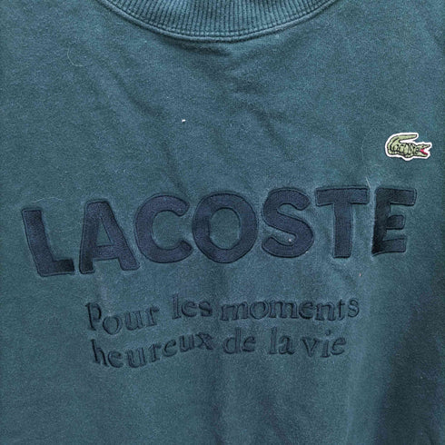 ラコステ LACOSTE フロントロゴ クルーネックスウェット レディース