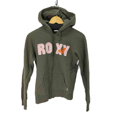 ロキシー ROXY Y2K ロゴ刺繍 ジップパーカー レディース JPN:L