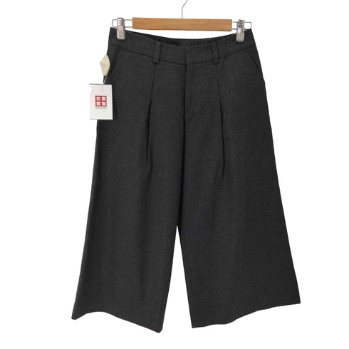 シビラ Sybilla タック ウールカシミヤ混 ハーフパンツ レディース JPN:L