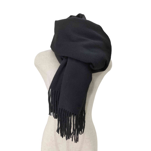 ジバンシィ GIVENCHY OLD 同色ロゴ刺繍&ロゴパッチ マフラー メンズ ONE SIZE