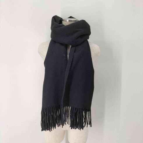 ジバンシィ GIVENCHY OLD 同色ロゴ刺繍&ロゴパッチ マフラー メンズ ONE SIZE