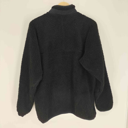 ラッセルアスレチック RUSSELL ATHLETIC 別注 ロゴパッチ 裏地メッシュ スタンドネック フルジップ フリース ボアジャケット メンズ  L