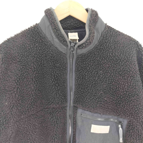 ラッセルアスレチック RUSSELL ATHLETIC 別注 ロゴパッチ 裏地メッシュ スタンドネック フルジップ フリース ボアジャケット メンズ  L