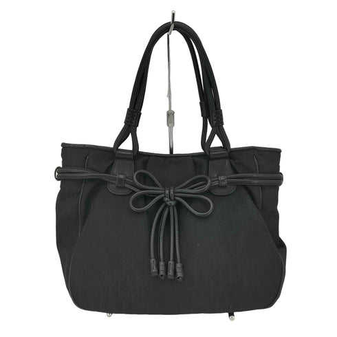 クリスチャンディオール Christian Dior ジョンガリアーノ期 ディオリッシモ リボン トロッター キャンバス ハンドバッグ レディース