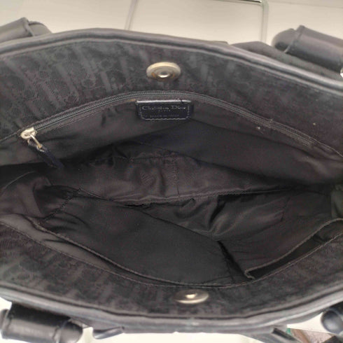 クリスチャンディオール Christian Dior ジョンガリアーノ期 ディオリッシモ リボン トロッター キャンバス ハンドバッグ レディース