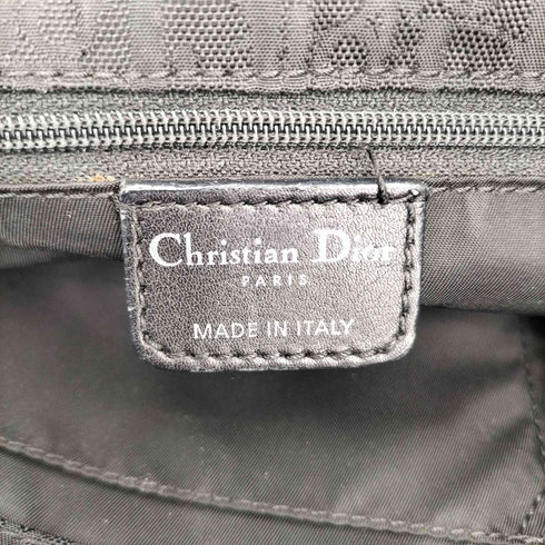 クリスチャンディオール Christian Dior ジョンガリアーノ期 ディオリッシモ リボン トロッター キャンバス ハンドバッグ レディース
