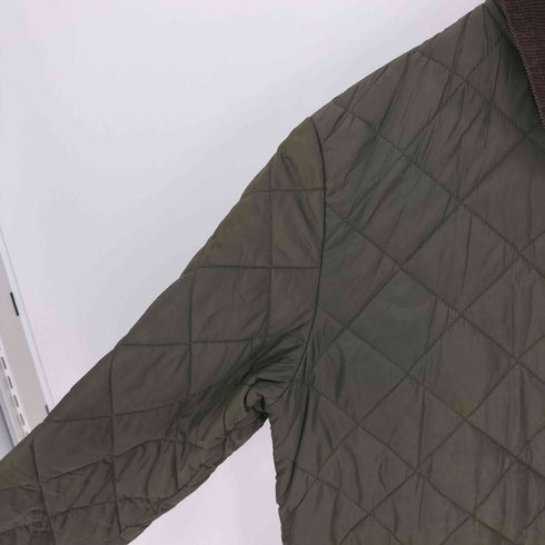 バブアー Barbour LIDDESDALE LONG リデスデイル ロゴ ラペル コーデュロイ襟 キルティング コート レディース 34