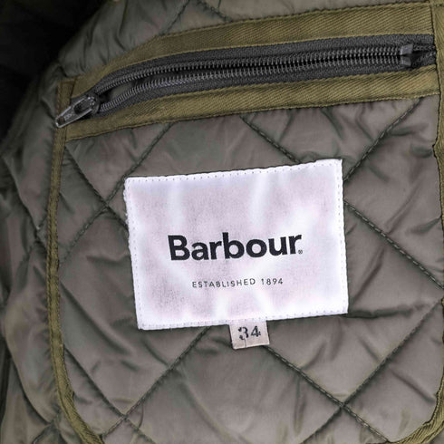 バブアー Barbour LIDDESDALE LONG リデスデイル ロゴ ラペル コーデュロイ襟 キルティング コート レディース 34