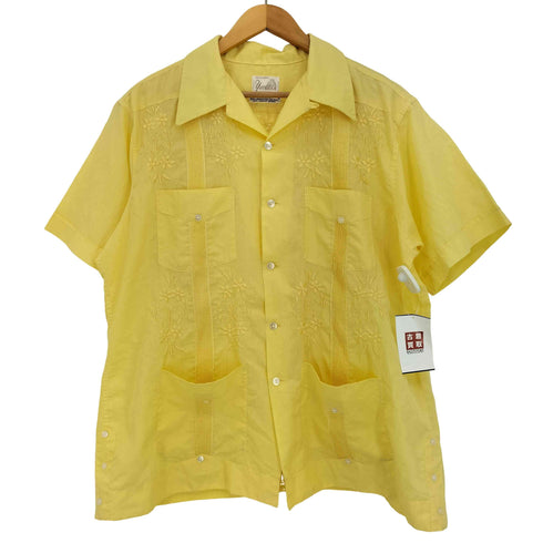 yucatan 70-80s メキシコ製 両面刺繍 グァジャベーラ シャツ キューバシャツ ボックスシルエット メンズ
