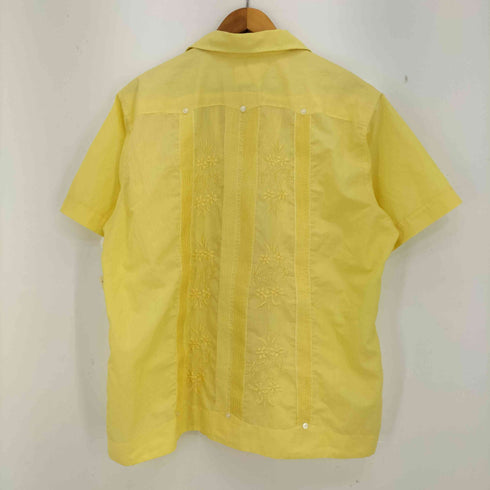 yucatan 70-80s メキシコ製 両面刺繍 グァジャベーラ シャツ キューバシャツ ボックスシルエット メンズ