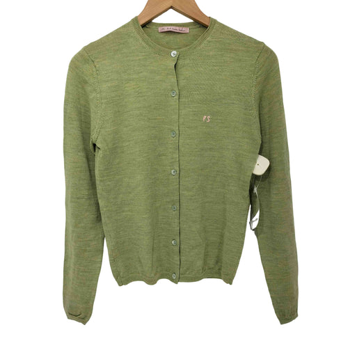 ピーエスポールスミス PS Paul Smith ロゴ刺繍ウールカーディガン レディース import:M