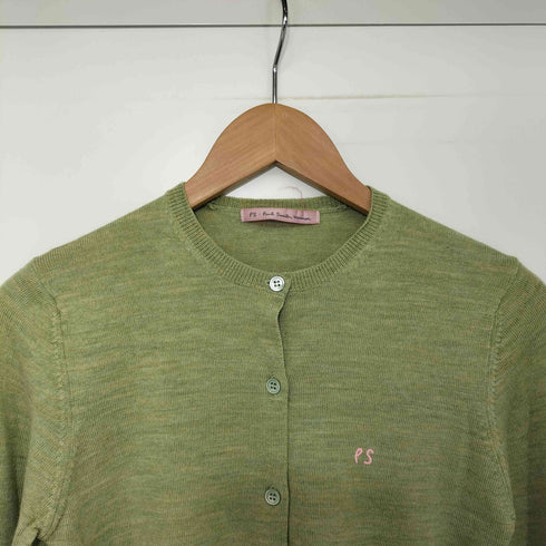 ピーエスポールスミス PS Paul Smith ロゴ刺繍ウールカーディガン レディース import:M