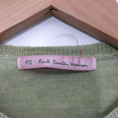 ピーエスポールスミス PS Paul Smith ロゴ刺繍ウールカーディガン レディース import:M