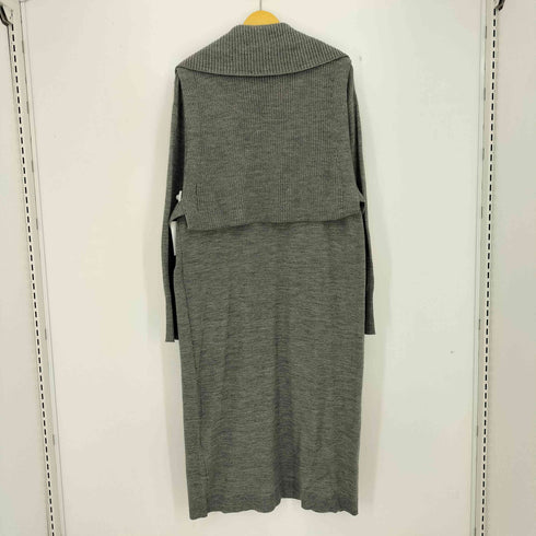 オペークドットクリップ OPAQUE.CLIP ツインセット ハーフZIPベスト×ニットワンピース レディース JPN:L