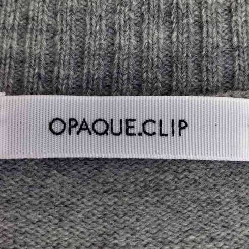 オペークドットクリップ OPAQUE.CLIP ツインセット ハーフZIPベスト×ニットワンピース レディース JPN:L