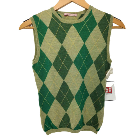 ピーエスポールスミス PS Paul Smith アーガイルウールベスト レディース import:M