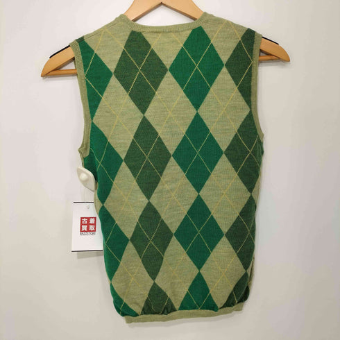 ピーエスポールスミス PS Paul Smith アーガイルウールベスト レディース import:M