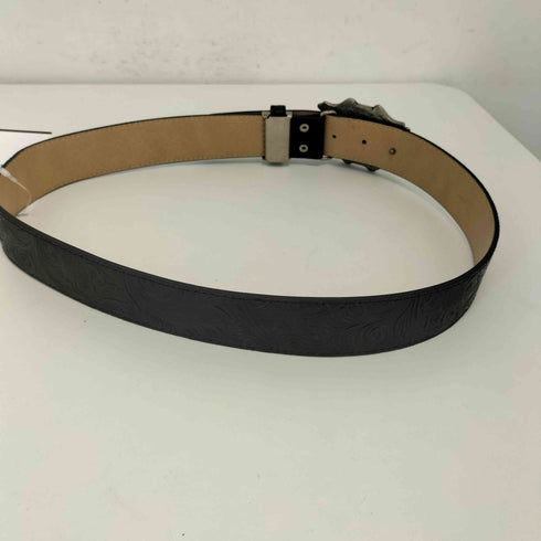 ロキシー ROXY ロゴバックル型押しレザーベルト レディース