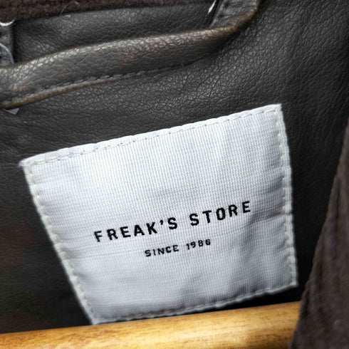 フリークスストア FREAKS STORE フェード加工 コーデュロイ襟 レザレットブルゾン レディース FREE