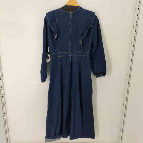 ザラ ZARA デニムフリルワンピース レディース import:M