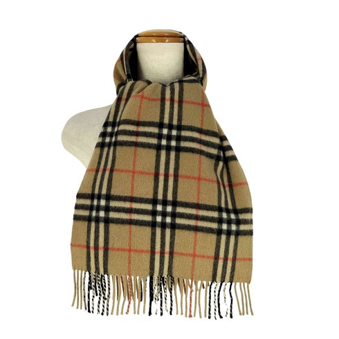 バーバリーズ BURBERRYS PUEW CASHMERE ノバチェック マフラー レディース