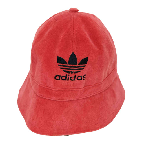 アディダスオリジナルス adidas Originals 00s 黒タグ ロゴ刺繍 パイル地 ベルハット バケットハット メンズ L