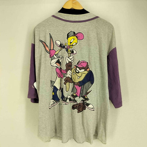 sun sportswear 90S 両面キャラクタープリント ゲームシャツ コピーライト 1994 メンズ import:L