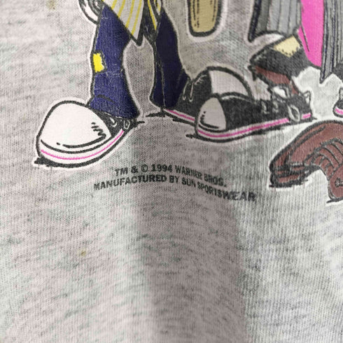 sun sportswear 90S 両面キャラクタープリント ゲームシャツ コピーライト 1994 メンズ import:L