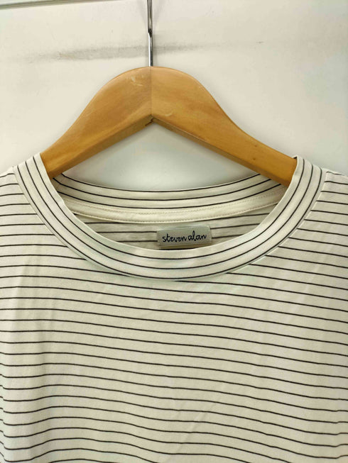 スティーブンアラン Steven Alan 25SS サイロ ボーダー クルーネック Tシャツ NARROW メンズ JPN:L