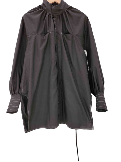 led.tokyo レッドトウキョウ 22AW スタンドカラー ステッチ カフス シャツ レディース JPN:38