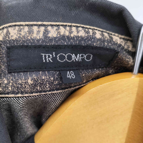 TR’COMPO コーティングデニム ブルゾン メンズ JPN:48