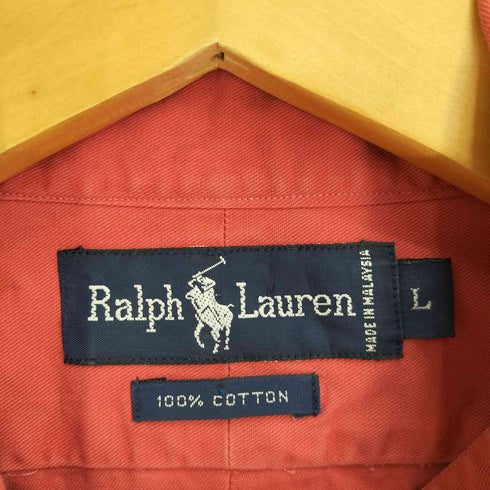 ラルフローレン RALPH LAUREN コットン ポニー刺繍 B.D L/S シャツ メンズ import:L