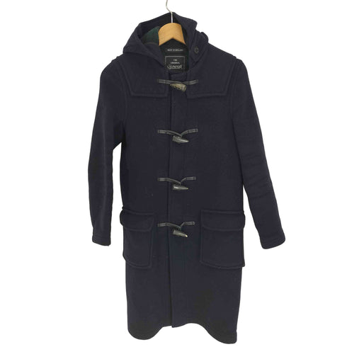 グローバーオール Gloverall 英国製 裏地チェック ウール ダッフル コート メンズ