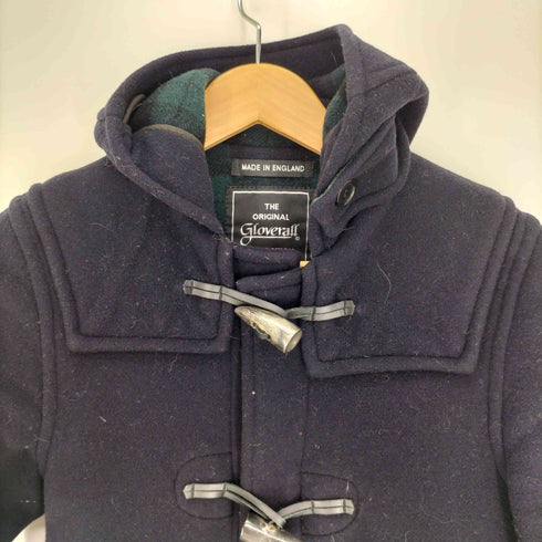 グローバーオール Gloverall 英国製 裏地チェック ウール ダッフル コート メンズ