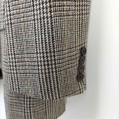 バーバリーズ BURBERRYS 裏地玉虫 ガンクラブチェック 2Bテーラードジャケット メンズ