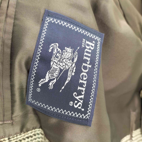 バーバリーズ BURBERRYS 裏地玉虫 ガンクラブチェック 2Bテーラードジャケット メンズ