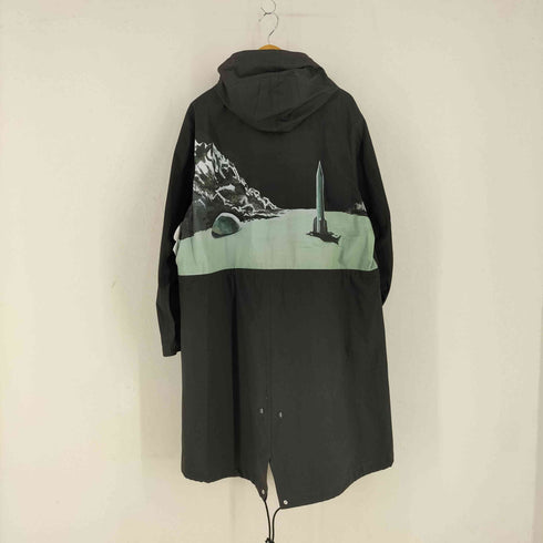 アンダーカバー UNDERCOVER 22SS Artwork by Manabu Deto パネルプリントウェザーモッズコート メンズ 3
