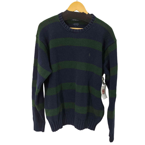 ポロバイラルフローレン Polo by RALPH LAUREN ボーダー コットンニットセーター メンズ import:XL