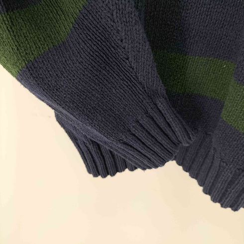 ポロバイラルフローレン Polo by RALPH LAUREN ボーダー コットンニットセーター メンズ import:XL