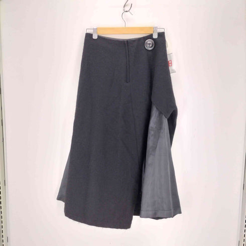 トリココムデギャルソン tricot COMME des GARCONS 90s ウールナイロン混紡 変形フレアスカート レディース JPN:M