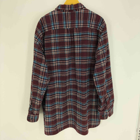 エルエルビーン L.L.Bean TRADITIONAL FIT トラディショナル フィット マドラスチェック フラップポケット L/S レギュラーカラー シャツ メンズ import:XL