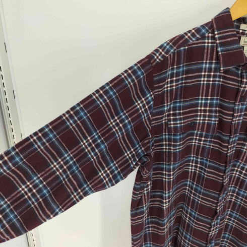 エルエルビーン L.L.Bean TRADITIONAL FIT トラディショナル フィット マドラスチェック フラップポケット L/S レギュラーカラー シャツ メンズ import:XL