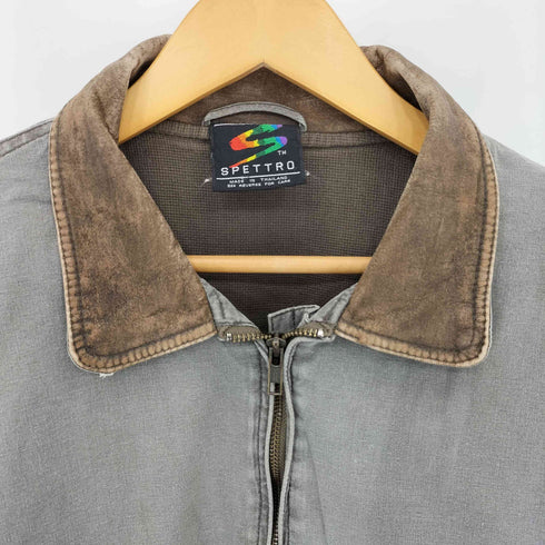 SPETTRO 90s タイ製 襟レザー ワークジャケット メンズ FR:40
