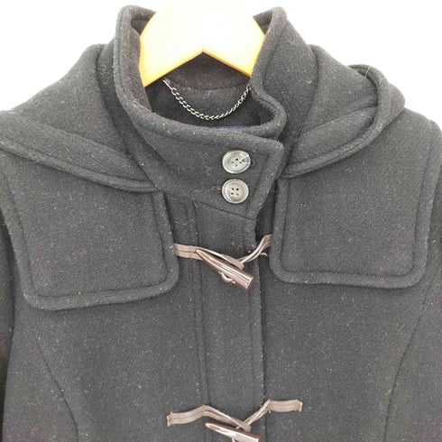 ランズエンド LANDS END ウール フーデッド ダッフルコート レディース 9