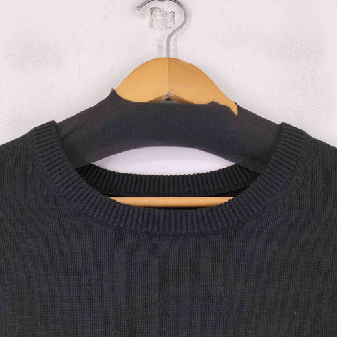 ギャップ Gap コットンアクリル混フロントロゴクルーネックニット メンズ import:L