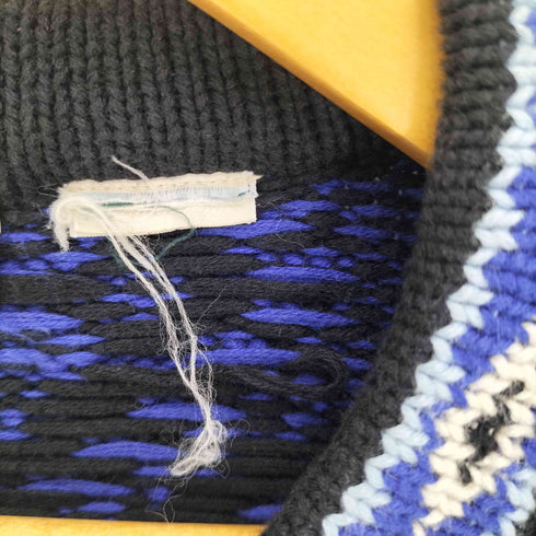 エルエルビーン L.L.Bean 総柄 雪 メタルボタン ノルディック ニットカーディガン チロリアン レディース