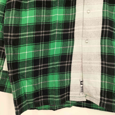 シークエル SEQUEL LINE CHECK SHIRT メンズ JPN:L