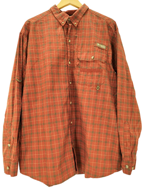 コロンビア Columbia PFG  チェック L/S フィッシング ボタンダウン シャツ ビックサイズ メンズ import:XL